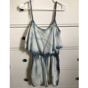 Energie strappy indigo wash romper fits XS-S